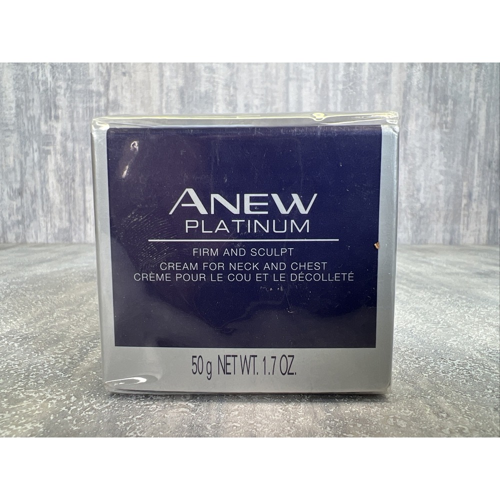 Avon ANEW PLATINUM Firm and Sculpt Cream FOR NECK and CHEST 1.7 Fl.Oz. Sealed